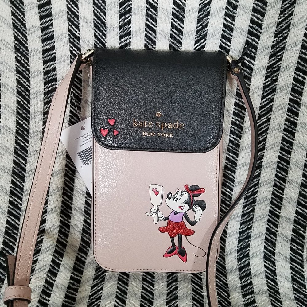 Kate Spade Minnie Mouse NS Phone Crossbody Vellum - Picture 3 of 11